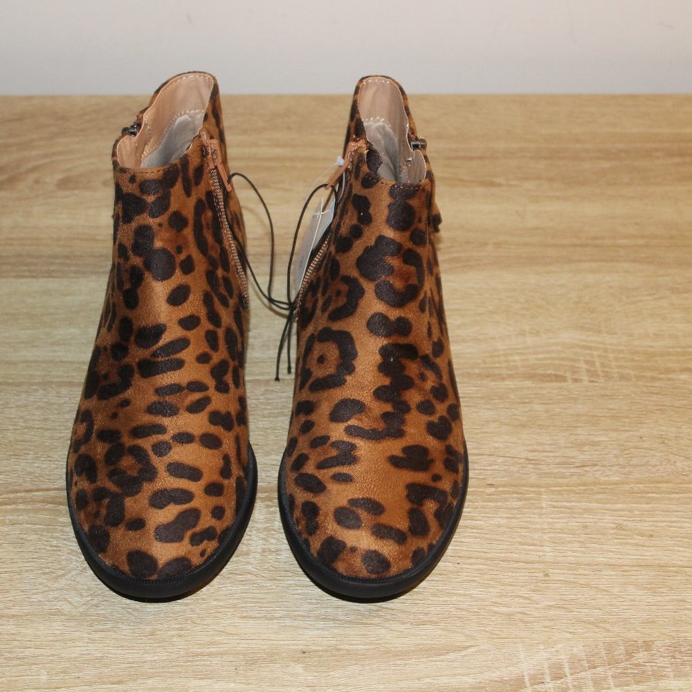 Time and Tru Women's Ankle Boots Animal Print - Picture 3 of 5
